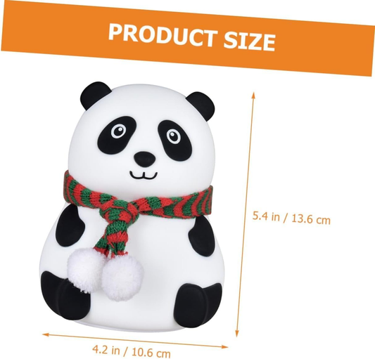 Touch Silicone Panda Light Lamp – Night Light for Kids, Girls & Boys | Cute Bedroom Decor for Women | Valentine Special