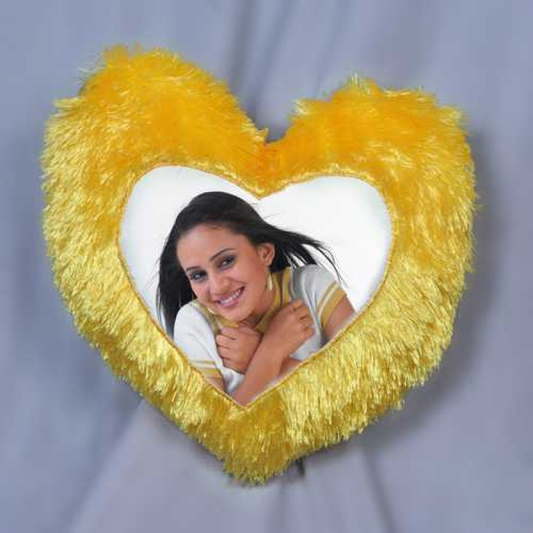 Customized Pillow Sublimation Printed Heart Shapes with Your Photos and Messages | Heart Cushion | Valentine Gifts
