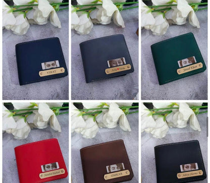 Custom Leather Wallet With Engraved Eye & Name