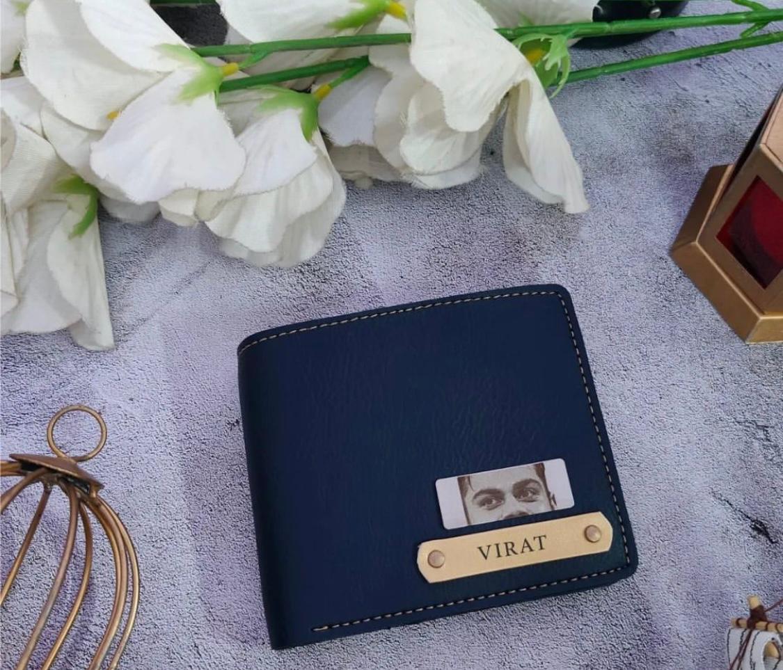 Custom Leather Wallet With Engraved Eye & Name