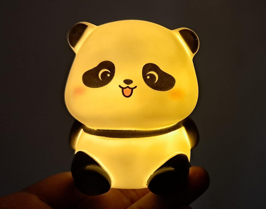 Cute Panda Night Light Lamp – Yellow LED Decorative Lamp for Kids, Girls, Boys, Teens, Bedroom Room Decor – Adorable Gift for Birthday, Valentine’s Day, Christmas – Battery Included