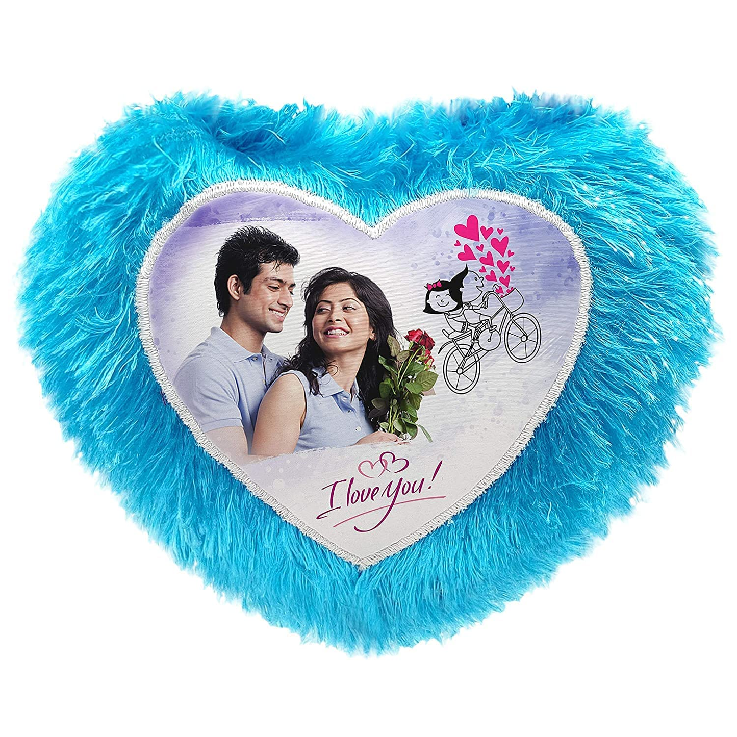 Customized Pillow Sublimation Printed Heart Shapes with Your Photos and Messages | Heart Cushion | Valentine Gifts