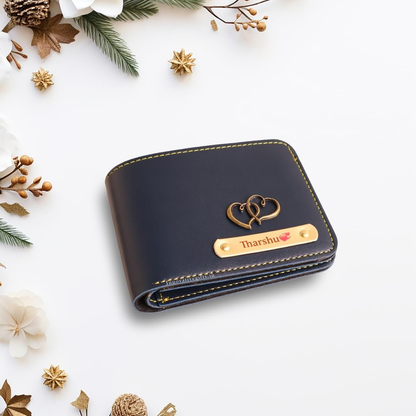 Best Personalized Gift for Men & Women, Customized Wallet with Name & Charm, Unique Wallet with a Personalized Touch (Modern)