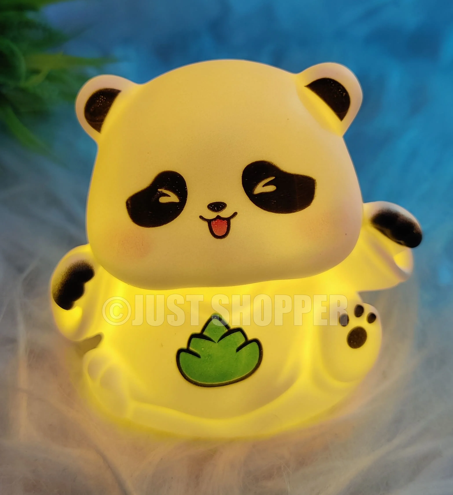 Cute Panda Night Light Lamp – Yellow LED Decorative Lamp for Kids, Girls, Boys, Teens, Bedroom Room Decor – Adorable Gift for Birthday, Valentine’s Day, Christmas – Battery Included