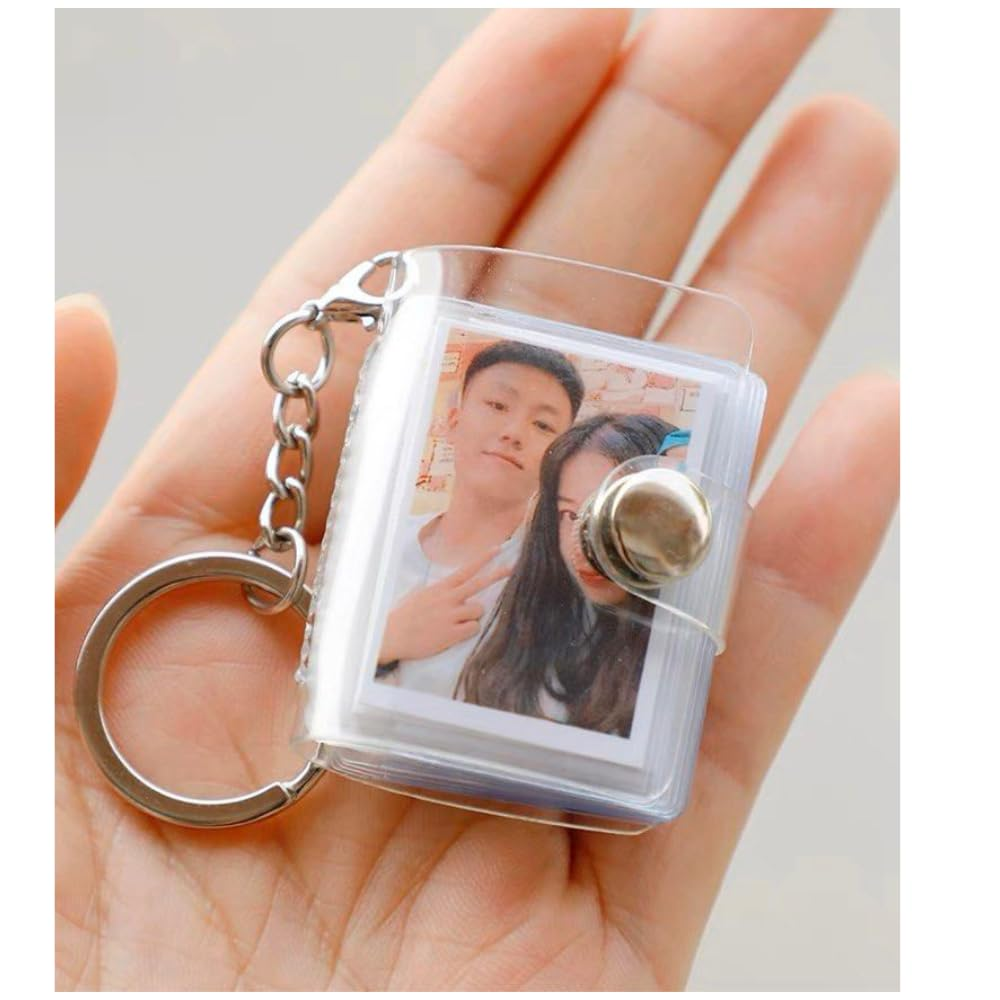 Customized Personalized 16-Photo Keychain Album, Transparent