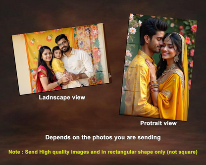 Customized Acrylic Photo Frame for Wall Personalized Clear Acrylic Wall Mount Frameless Picture Photo | Photo Frame for Birthday, Special Moment, Family