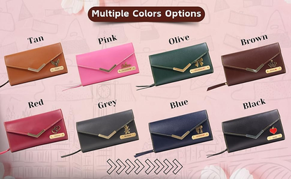 Best Personalized Gift for Men & Women, Customized Wallet with Name & Charm, Unique Wallet with a Personalized Touch (Modern)