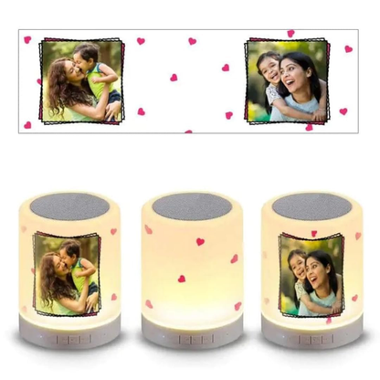 Customized Touch Lamp Speaker – Bluetooth Wireless LED Bedside Lamp with Dimmable Light, Color Changing, Perfect for Bedroom, Office, and Kids – Night Light