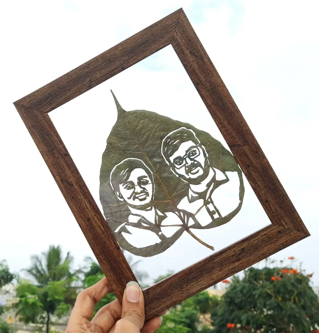 Leaf Art Portrait