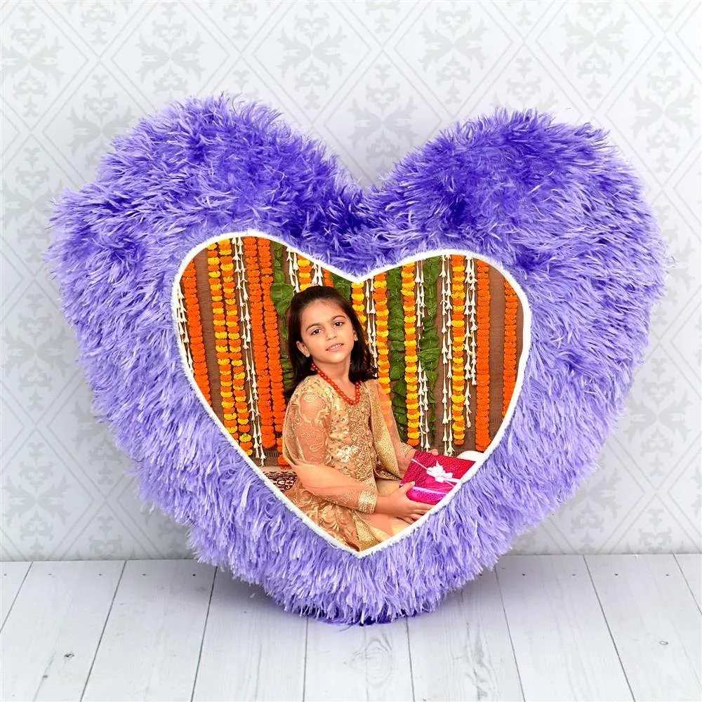 Customized Pillow Sublimation Printed Heart Shapes with Your Photos and Messages | Heart Cushion | Valentine Gifts