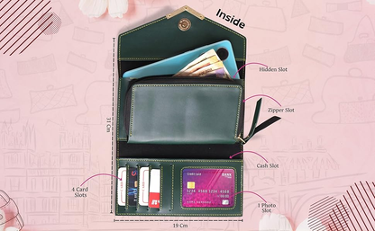 Best Personalized Gift for Men & Women, Customized Wallet with Name & Charm, Unique Wallet with a Personalized Touch (Modern)