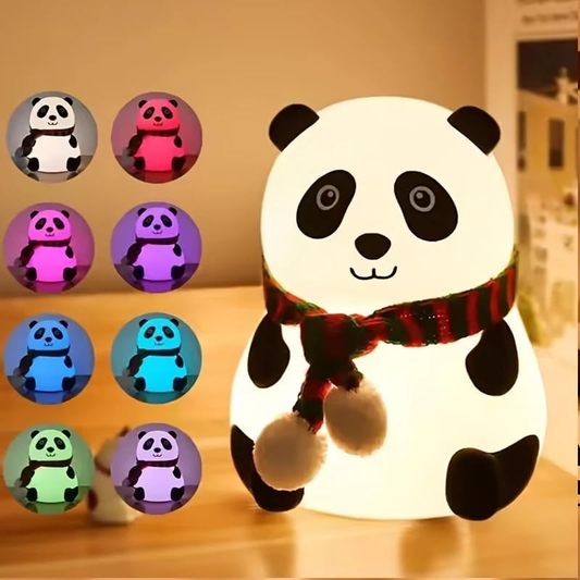 Touch Silicone Panda Light Lamp – Night Light for Kids, Girls & Boys | Cute Bedroom Decor for Women | Valentine Special