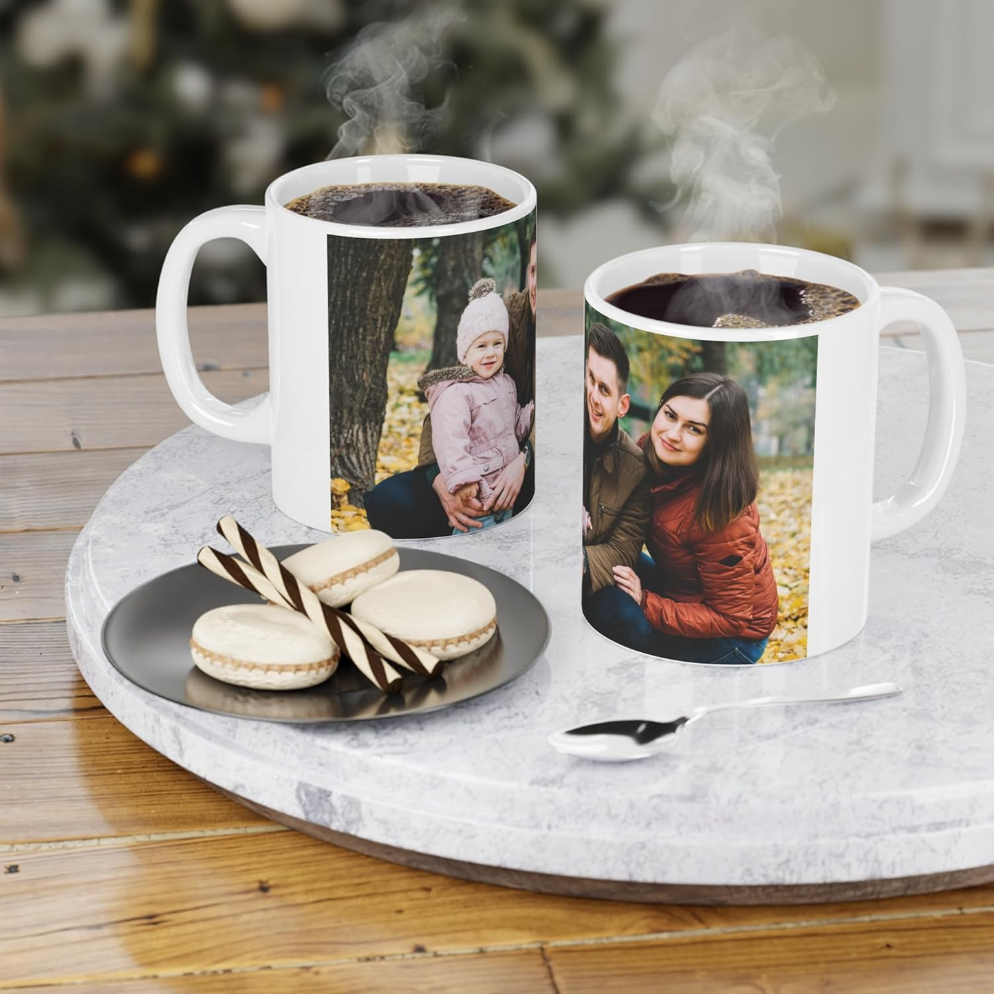 Customized|Personalized Photo on Coffee Mug|Cup for Gift - White Ceramic Mugs Name Gifts for Birthday 350 ml