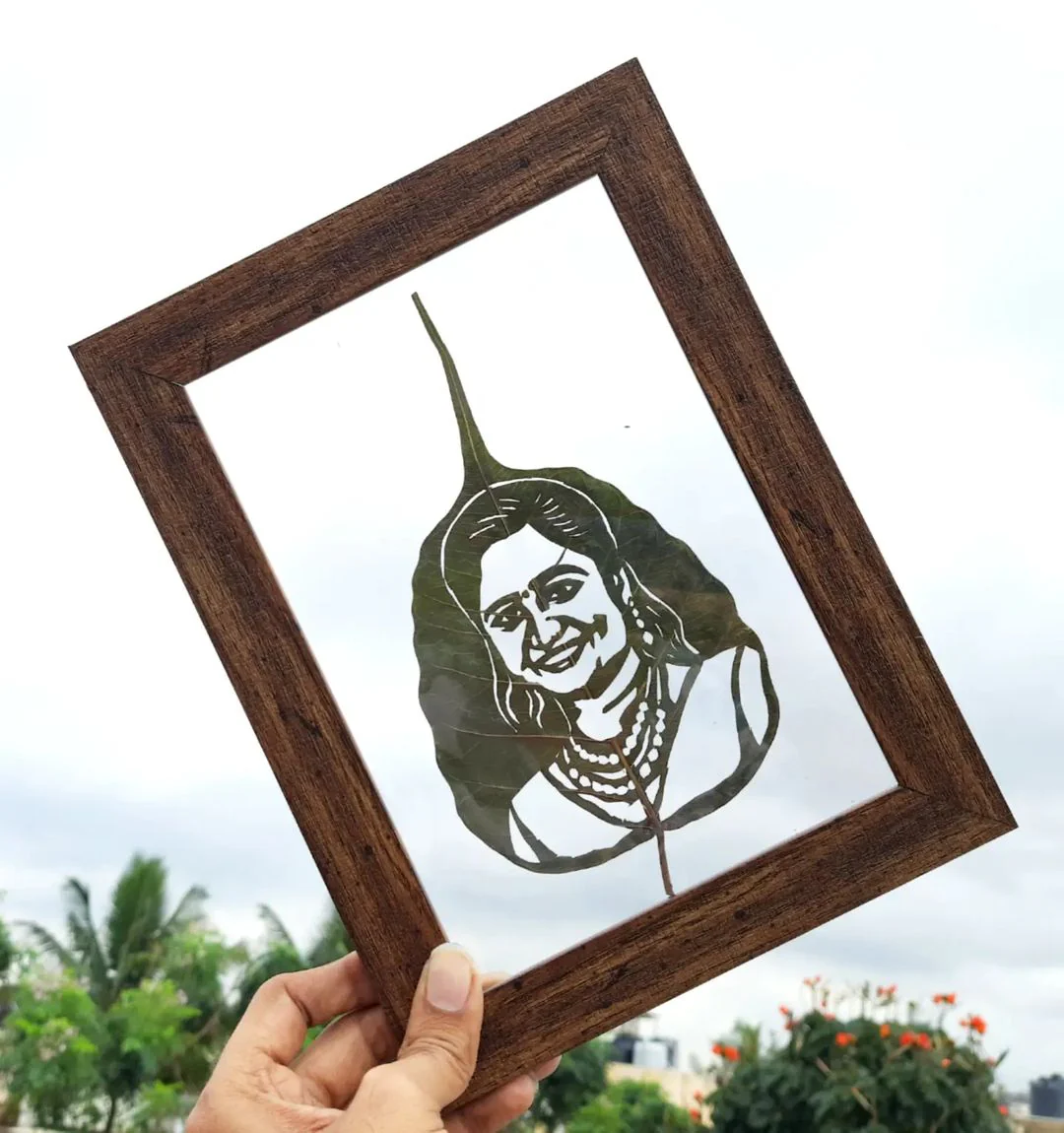 Leaf Art Portrait