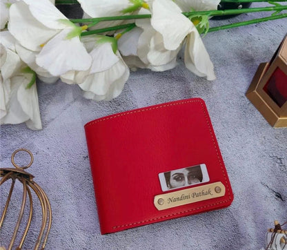 Custom Leather Wallet With Engraved Eye & Name