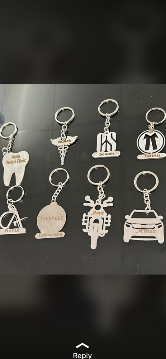Profession Keychain with name Customized Keychain